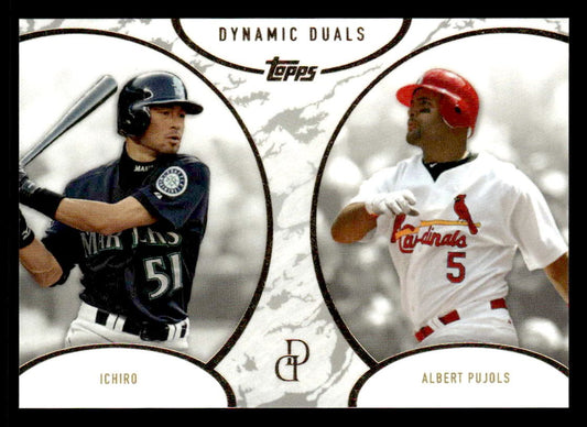 2025 Topps Dynamic Duals #5 Ichiro / Albert Pujols