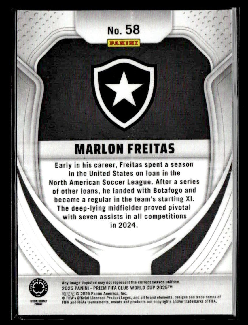 2025 Panini Prizm FIFA Club World Cup #58 Marlon Freitas