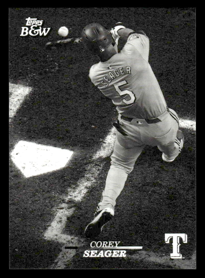 2024 Topps Black & White #28 Corey Seager