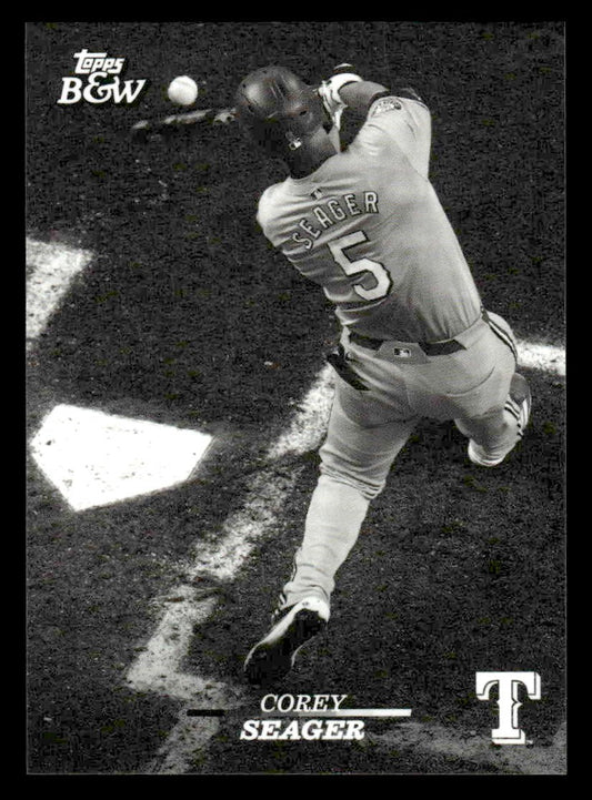 2024 Topps Black & White #28 Corey Seager