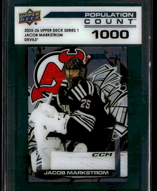 2025-26 Upper Deck #PC-7 Jacob Markstrom Population Count 1000