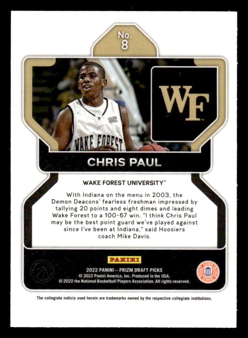 2022 Panini Prizm Draft Picks #8 Chris Paul