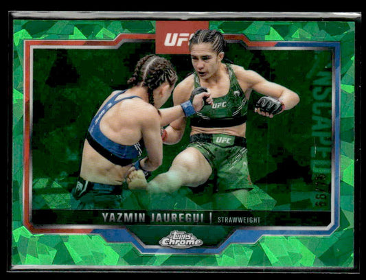 2025 Topps Chrome Sapphire Edition UFC #50 Yazmin Jauregui Green Sapphire