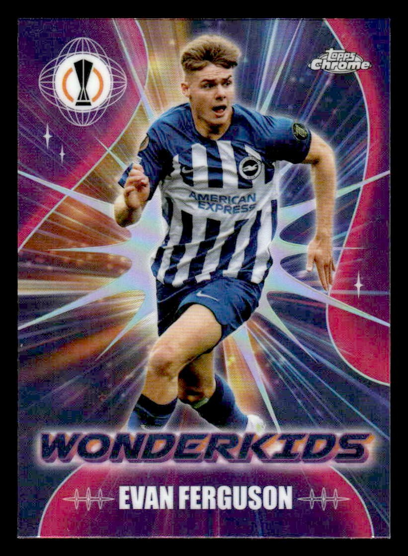 2023-24 Topps Chrome UEFA Club Competitions #WK-4 Evan Ferguson Wonderkids