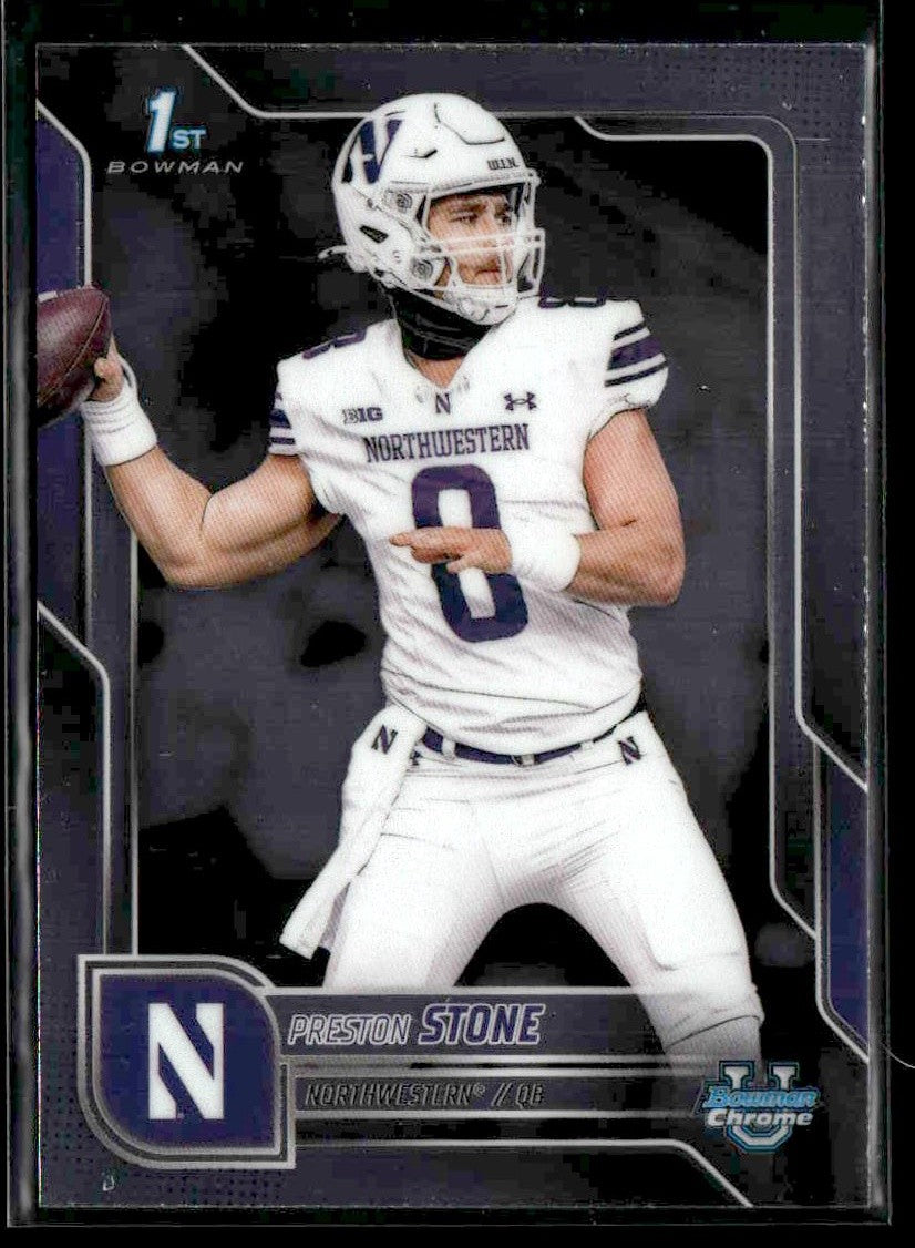 2025 Bowman University Chrome #198 Preston Stone