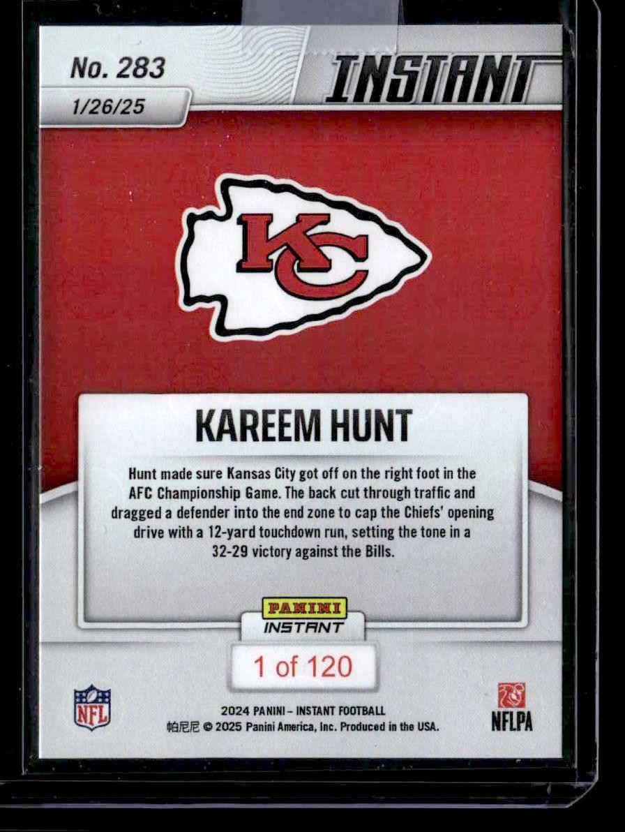 2024 Panini Instant NFL #283 Kareem Hunt