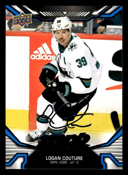 2022-23 Upper Deck MVP #193 Logan Couture Blue Script