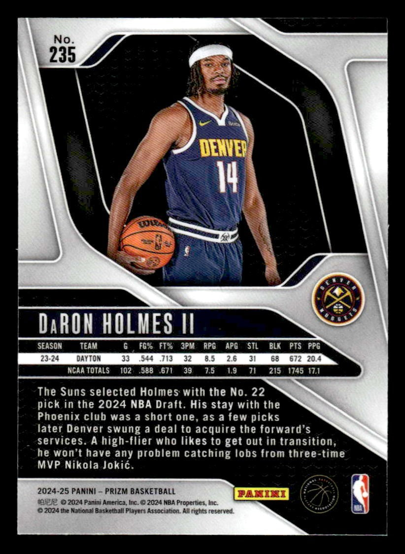 2024-25 Panini Prizm #235 DaRon Holmes II