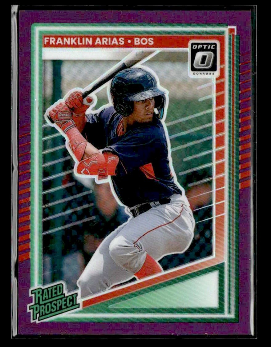2025 Donruss #175 Franklin Arias Optic Purple #/49