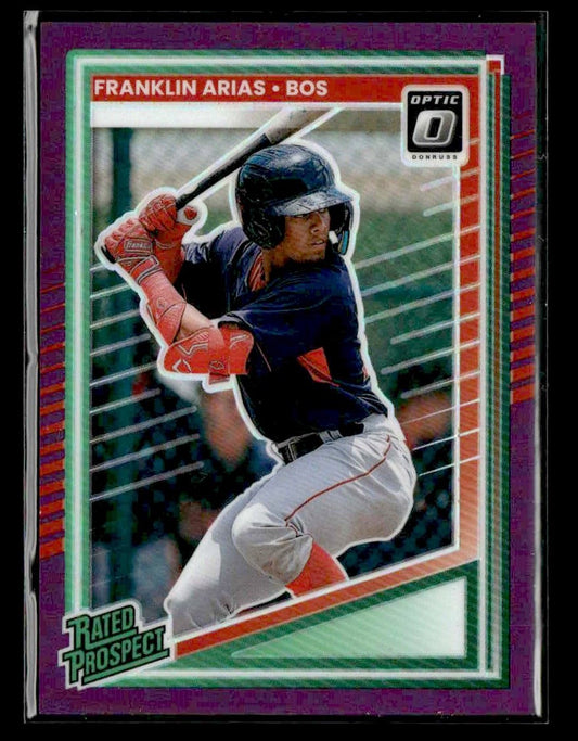 2025 Donruss #175 Franklin Arias Optic Purple #/49