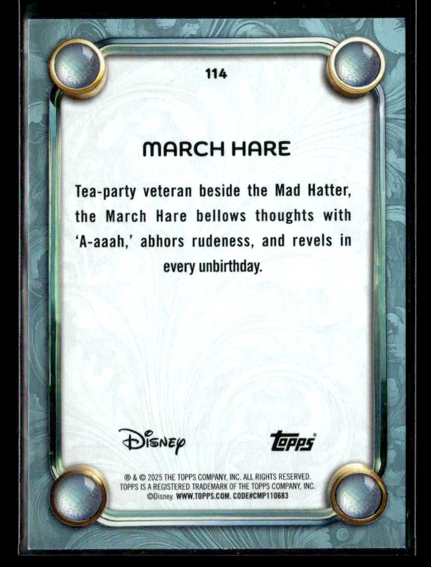2025 Topps Disney Wonder #114 March Hare Tier 2