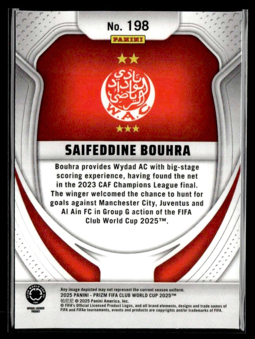 2025 Panini Prizm FIFA Club World Cup #198 Saifeddine Bouhra