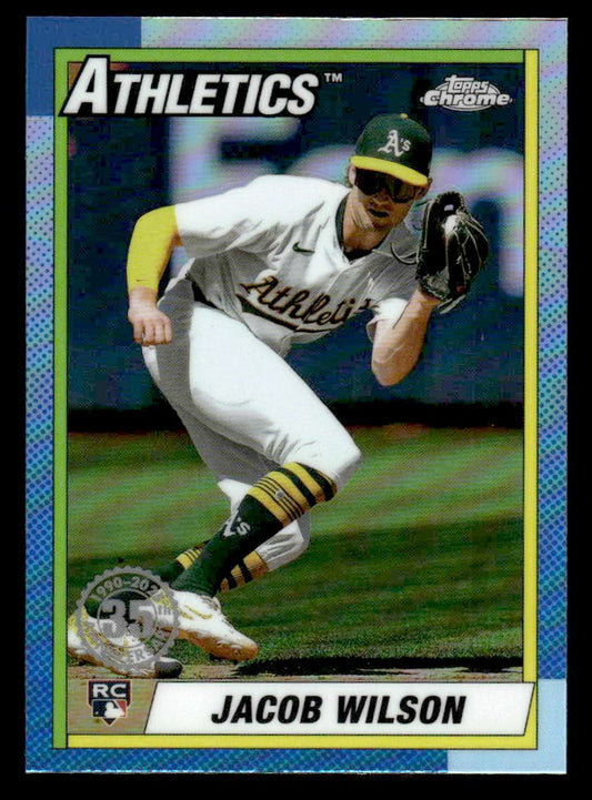 2025 Topps Chrome #90CB-18 Jacob Wilson 1990 Topps Baseball 35th Anniversary
