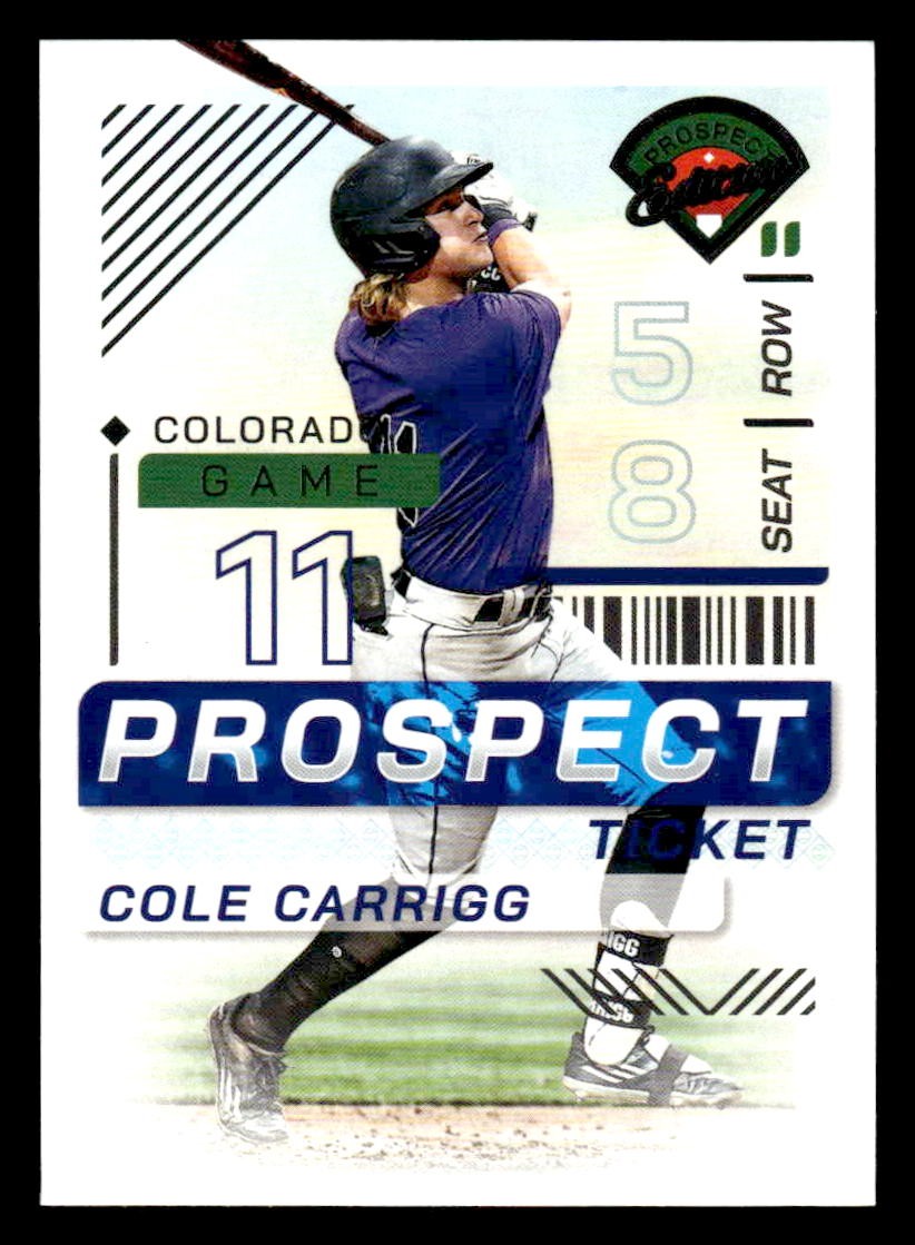2024 Panini Prospect Edition #84 Cole Carrigg