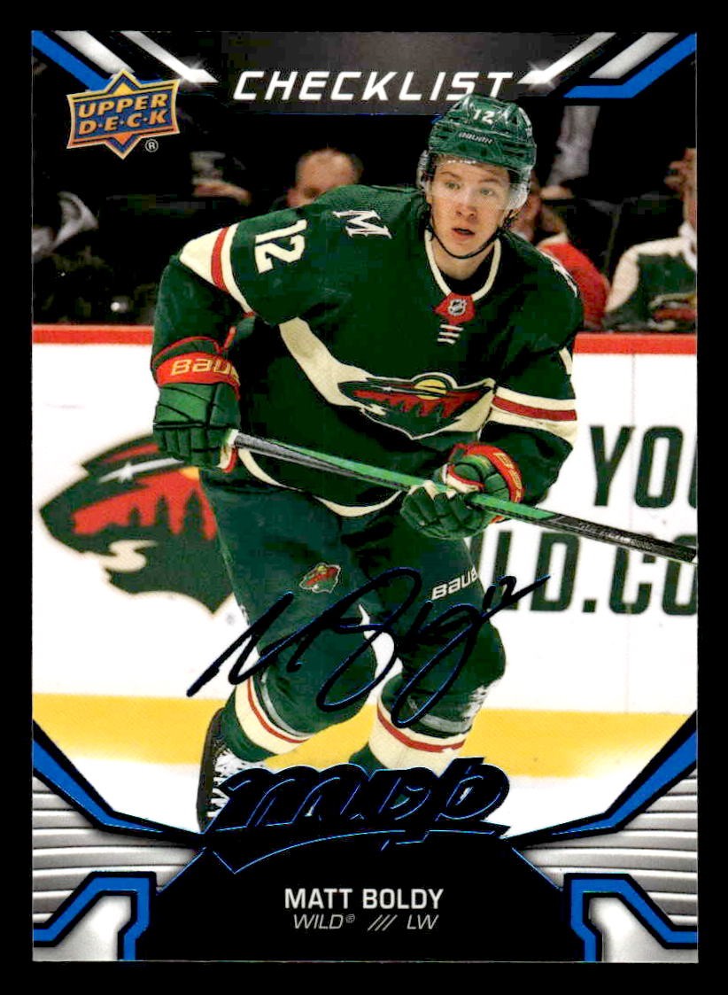 2022-23 Upper Deck MVP #250 Matt Boldy Blue Script