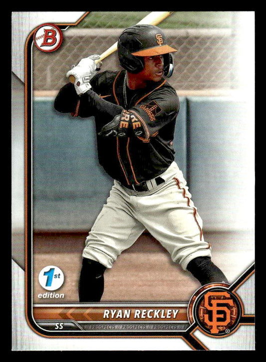 2022 Bowman Draft 1st Edition #BD-108 Ryan Reckley
