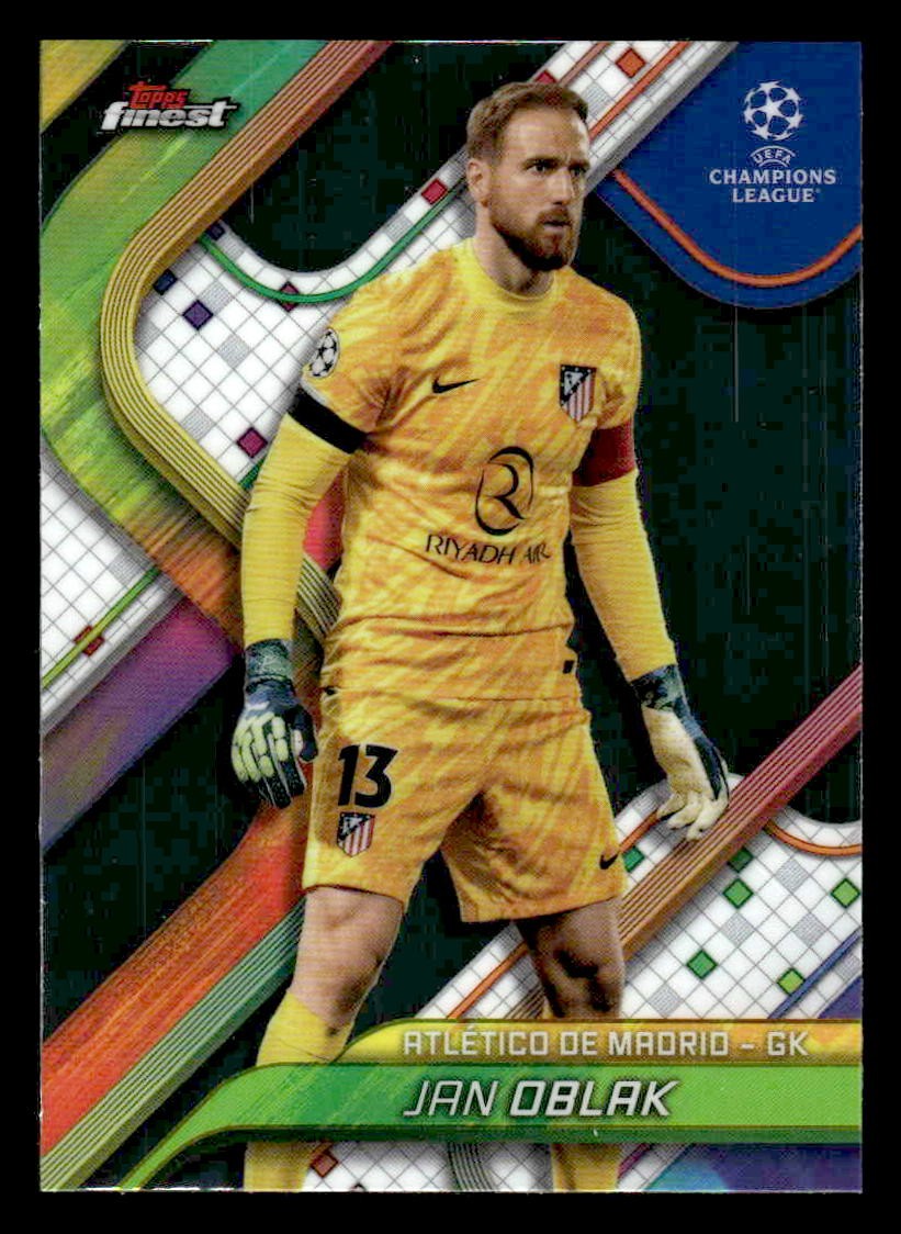 2024-25 Topps Finest UEFA Club Comp #124 Jan Oblak