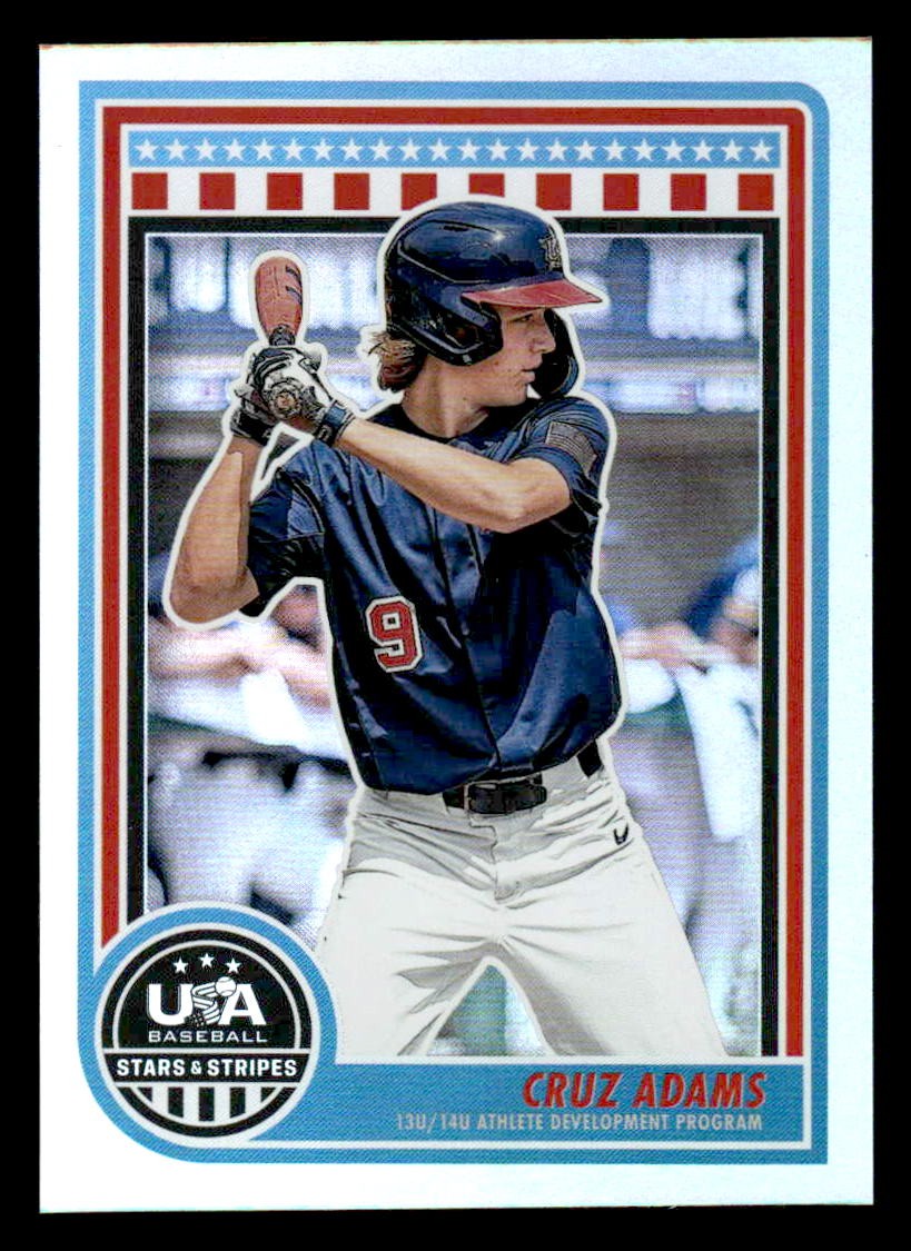 2025 Panini Stars and Stripes USA Baseball #163 Cruz Adams