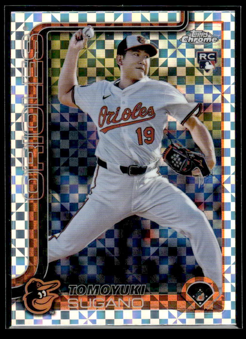 2025 Topps Chrome #166 Tomoyuki Sugano X-Fractors