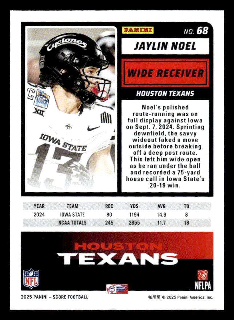 2025 Score #68 Jaylin Noel