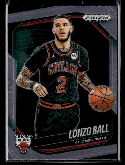 2024-25 Panini Prizm Black #102 Lonzo Ball