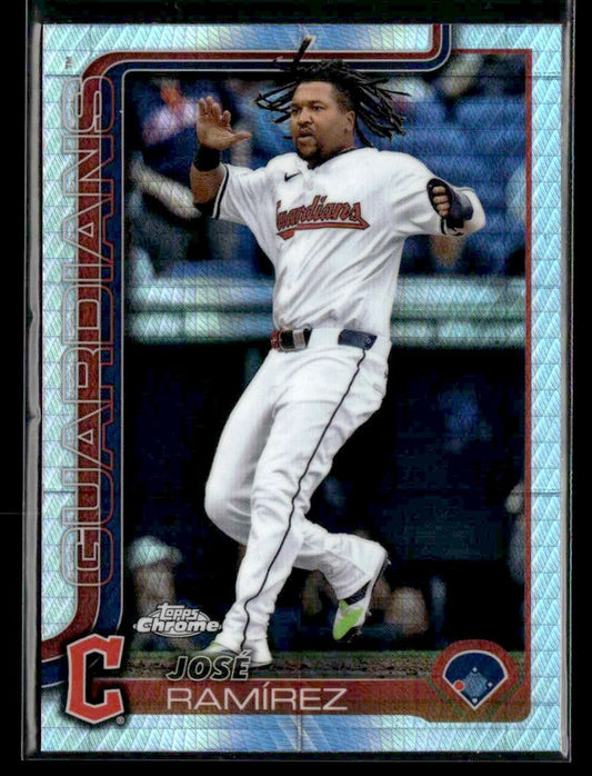 2025 Topps Chrome #12 José Ramírez Prism Refractors