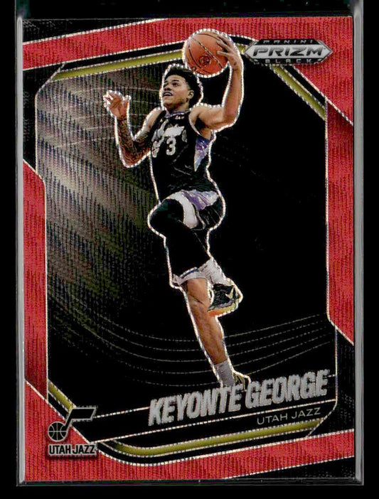 2024-25 Panini Prizm Black #12 Keyonte George Ruby Wave