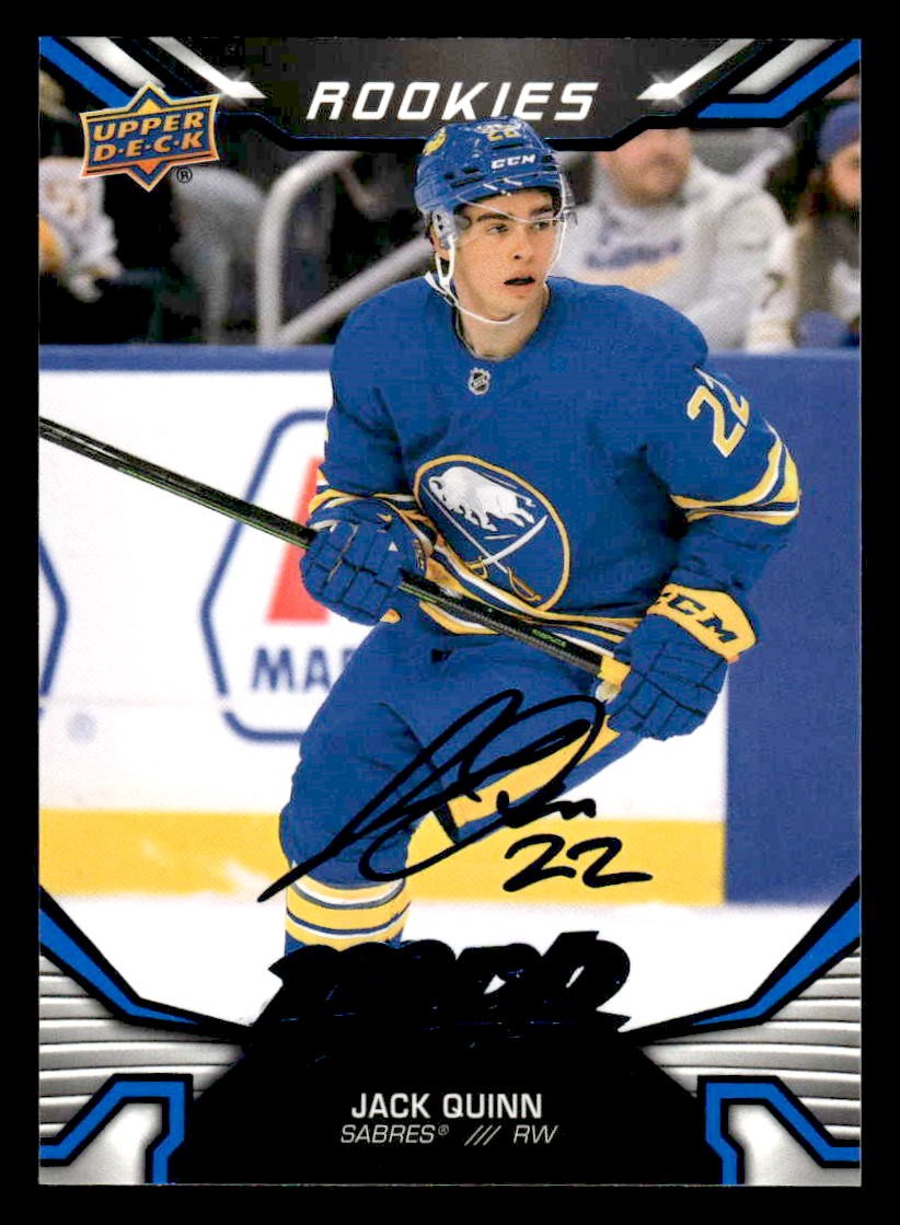 2022-23 Upper Deck MVP #228 Jack Quinn Blue Script