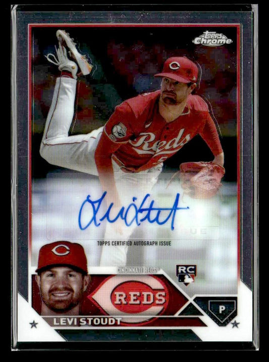 2023 Topps Chrome Update #AC-LS Levi Stoudt Autographs