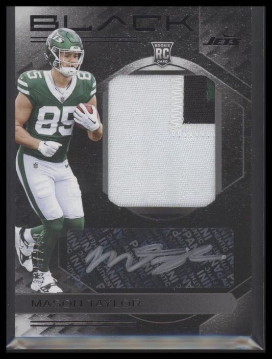 2025 Panini Black #RKPA-MTR Mason Taylor Rookie Patch Auto #/249