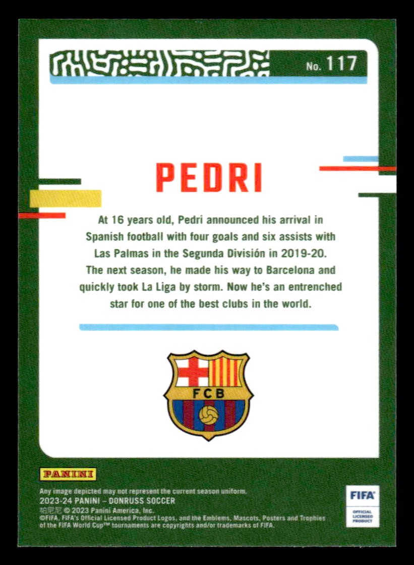 2023-24 Donruss #117 Pedri Optic