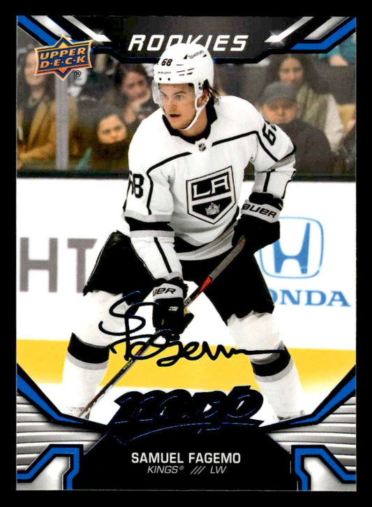 2022-23 Upper Deck MVP #235 Samuel Fagemo Blue Script