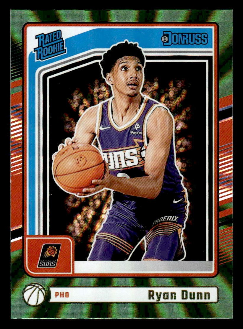 2024-25 Donruss #214 Ryan Dunn Holo Green Laser