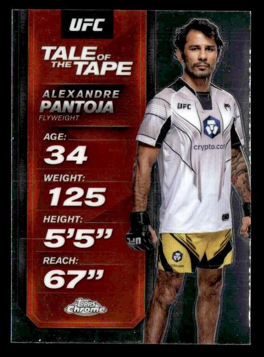 2025 Topps Chrome UFC #TTT-1 Alexandre Pantoja Tale of the Tape