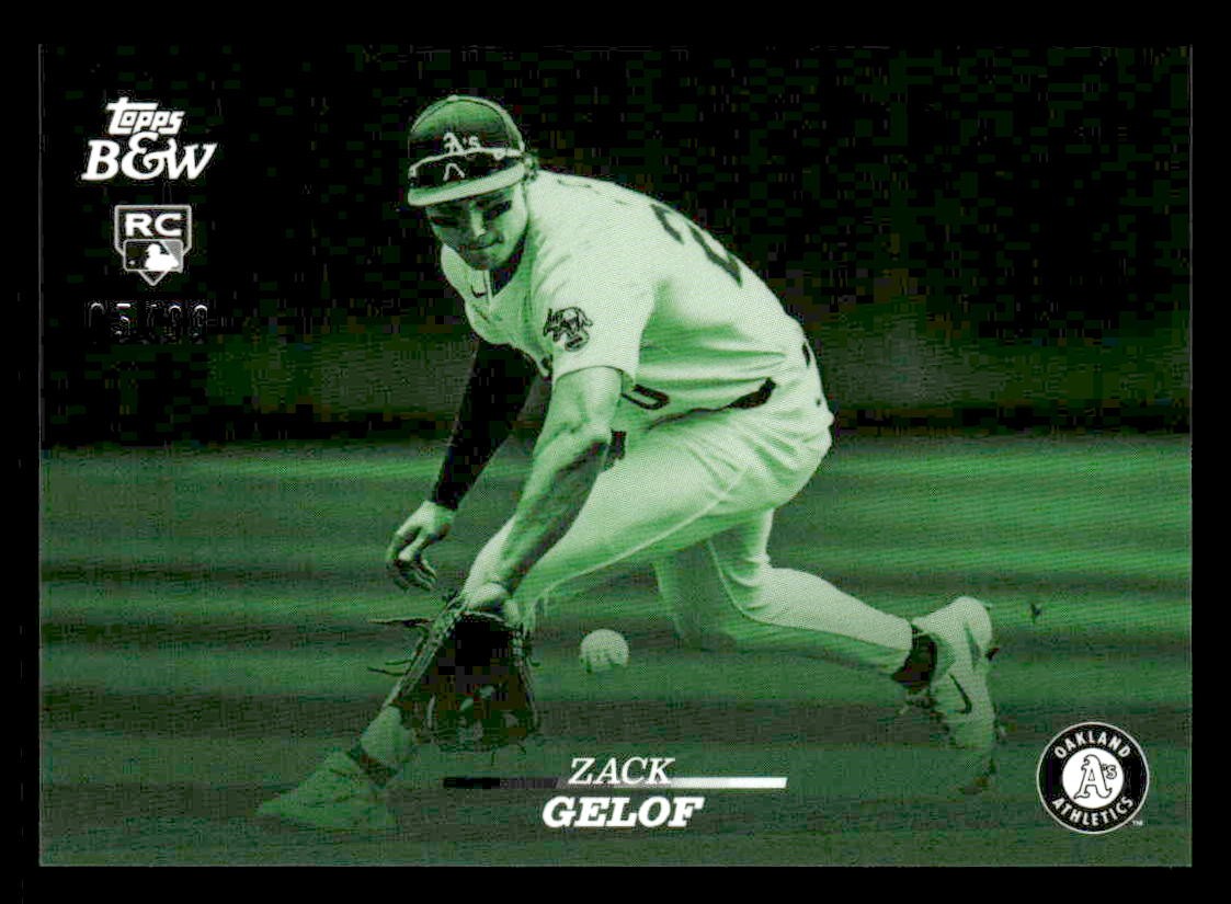 2024 Topps Black & White #94 Zack Gelof Green #/99