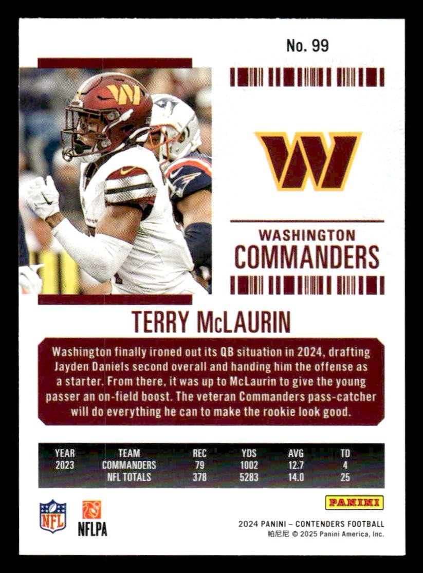 2024 Panini Contenders Football Mojo #99 Terry McLaurin