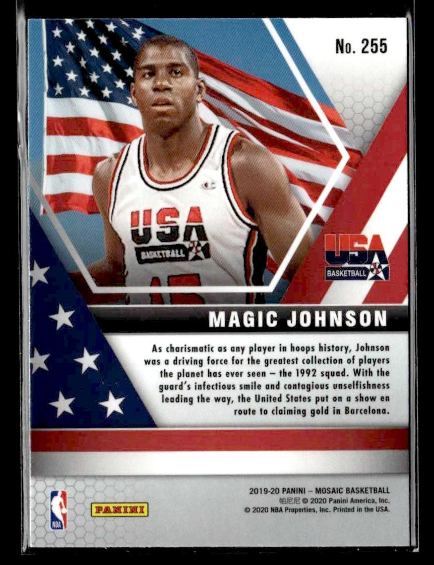 2019-20 Panini Mosaic #255 Magic Johnson