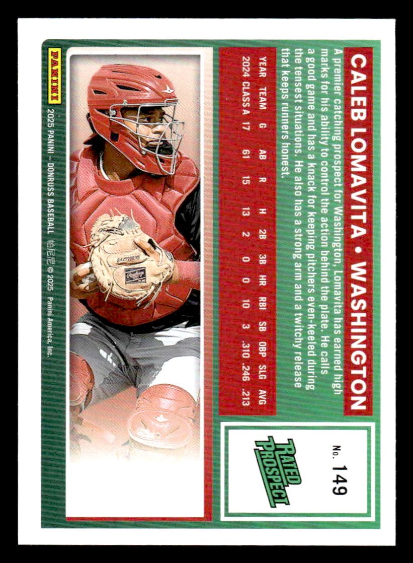 2025 Donruss #149 Caleb Lomavita