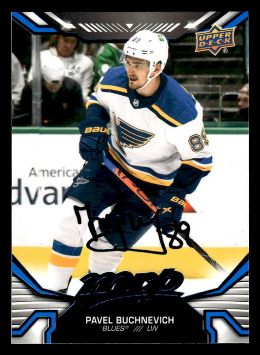 2022-23 Upper Deck MVP #60 Pavel Buchnevich Blue Script