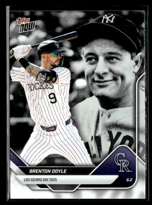 2025 Topps Now Lou Gehrig Day: Presented by Sarah Langs #LGD-SH Brenton Doyle