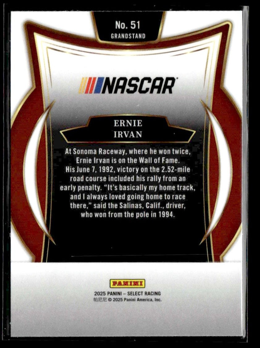 2025 Panini Select #51 Ernie Irvan