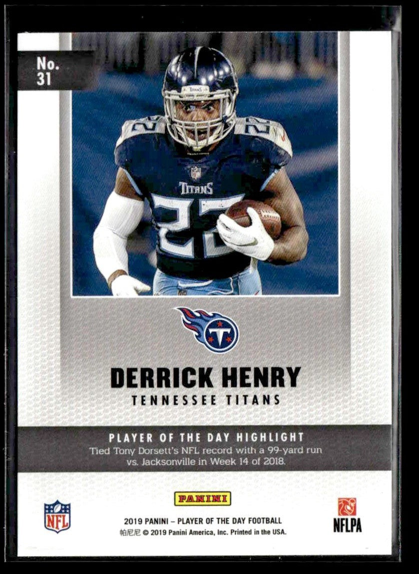 2019 Panini Player of the Day #31 Derrick Henry