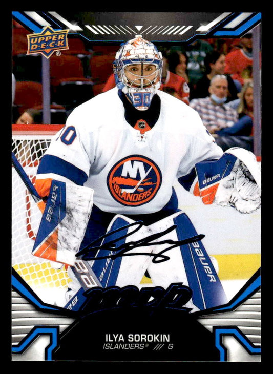 2022-23 Upper Deck MVP #118 Ilya Sorokin Blue Script