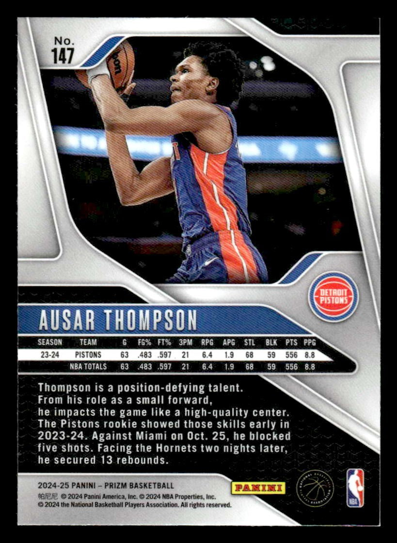 2024-25 Panini Prizm #147 Ausar Thompson