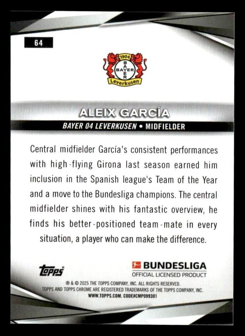 2024-25 Topps Chrome Bundesliga #64 Aleix García