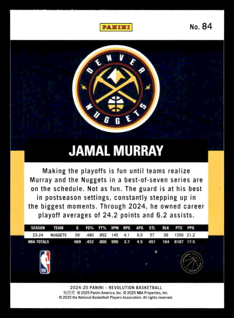 2024-25 Panini Revolution #84 Jamal Murray