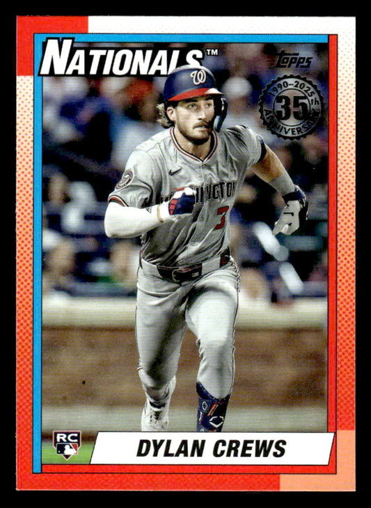 2025 Topps #90B2-11 Dylan Crews 1990 Topps Baseball 35th Anniversary