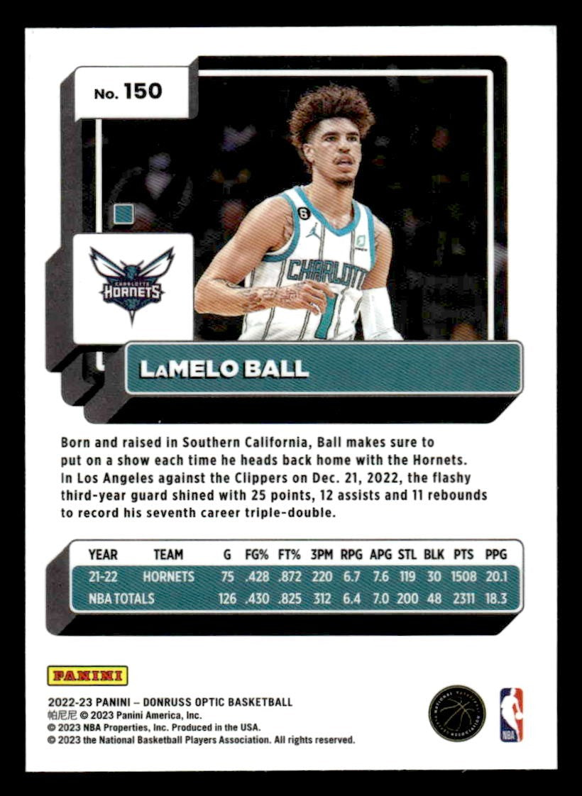 2022-23 Donruss Optic #150 LaMelo Ball