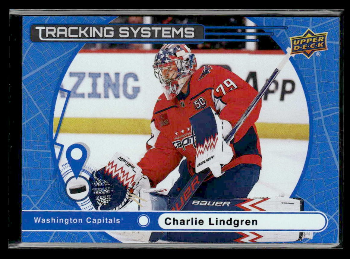 2025-26 Upper Deck #TS-27 Charlie Lindgren Tracking Systems