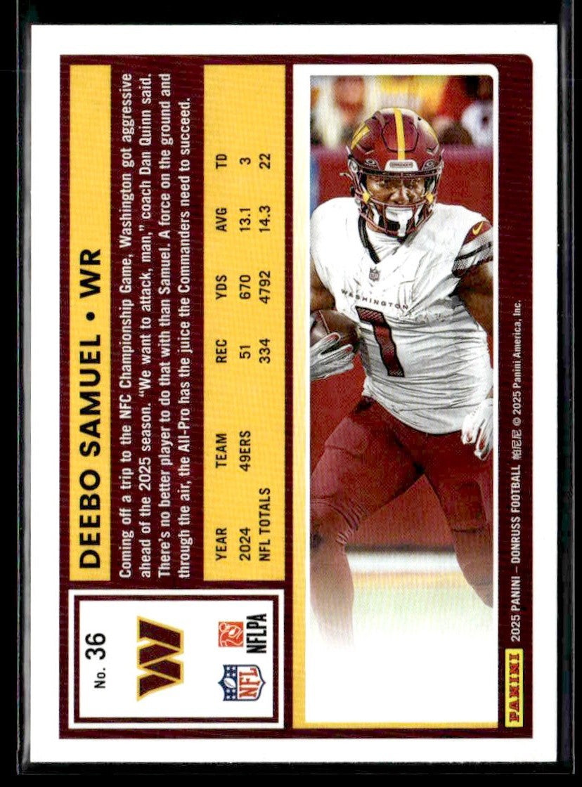 2025 Donruss #36 Deebo Samuel